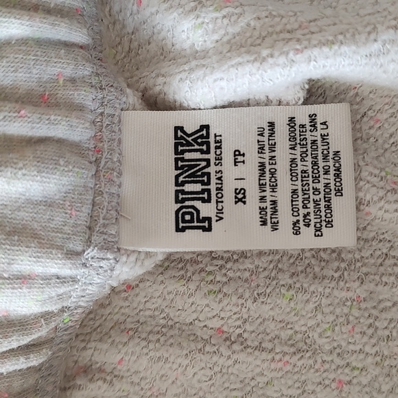 Victoria Secret Pink XS Confetti Hoodie & Boyfriend Pants - Picture 12 of 12